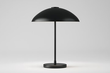Modern Black Dome Table Lamp with Minimalist Design