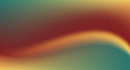 Red brown burnt green abstract background. Color gradient  Noise rough grungy grain. Neon light metallic. Design. Template. Web banner. Wide. Panoramic. © saba