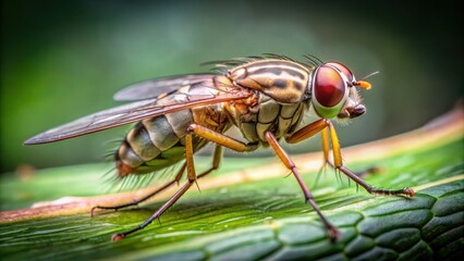 of a detailed Tsetse fly, insect, pest, African, disease , animal,wings, eyes, long proboscis