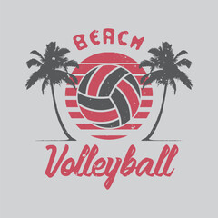 Volleyball vector illustration and typography, perfect for t-shirts, hoodies, prints etc