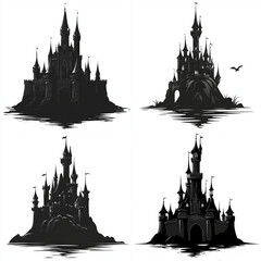 Fototapeta premium Magical castle vector