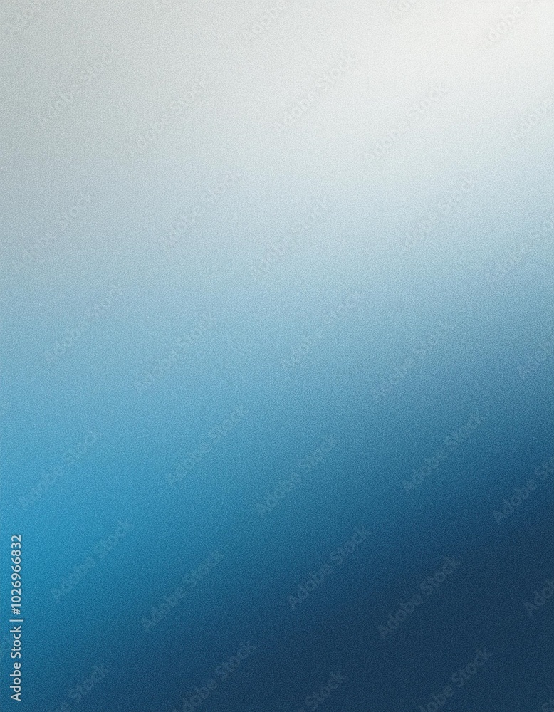 Poster create a serene and minimalist atmosphere with this dark blue to light blue gradient background, fea