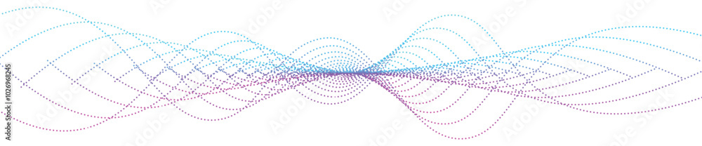 Poster technology wavy lines. big data visualization concept, future digital technology and sound wave illu