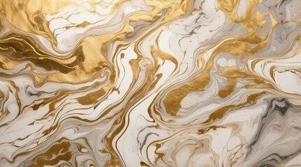 a close up view of a marble wall with white and gold paint on the surface,