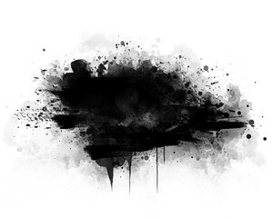 Black graffiti spray paint frames ink splatters and drips, stencil border, Grunge backgrounds,...