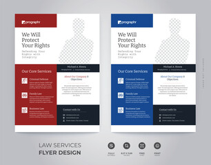 Law Services Flyer Design Template