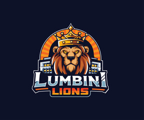 Mountain Lions logo with editable text , esports and mascot logo template