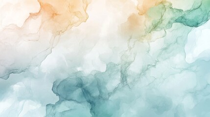Abstract background with swirling shades of blue, green, and orange.