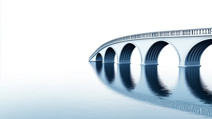 Elegant Bridge Reflection Over Calm Water