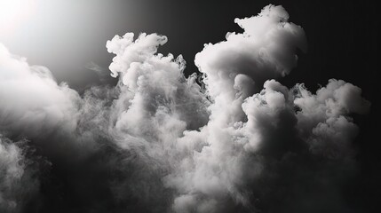 Obraz premium Dramatic Cloud Formation in Monochrome Style