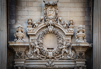 Calle barroca de la ciudad, Lecce, Apulia, Italia, julio, 2024