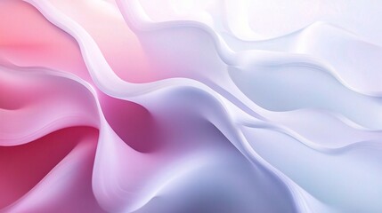 Obraz premium Fluid Waves of Color in Soft Pastel Tones