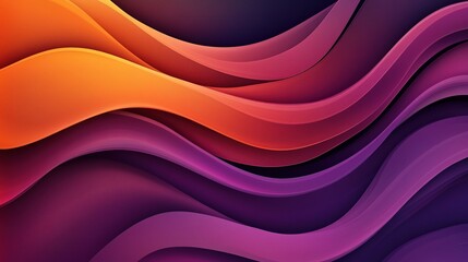 Fototapeta premium Abstract Waves in Vibrant Gradient Colors