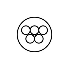 Cells icon Thin vector set