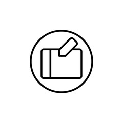 Drawing tablet icon Thin vector set