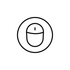 Mouse icon Thin vector set