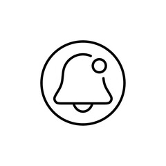 Notification icon Thin vector set