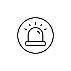 Siren icon Thin vector set