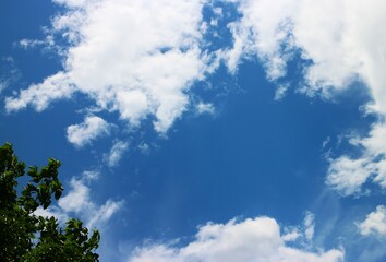 white cloud with blue sky background	