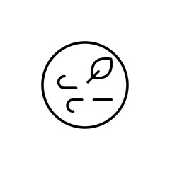 Windy icon Thin vector set