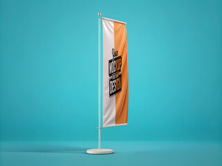 Customizable Sail Flag Mockup  Clean and Minimal Design