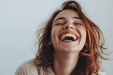 A cheerful template featuring smiling faces on a simple backdrop, ideal for crafting inspiring posters and promotional content.