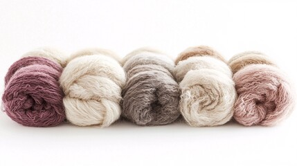 Soft, fluffy layers of wool contrast beautifully against a pristine white backdrop, highlighting its texture and organic charm for crafting or textile applications.