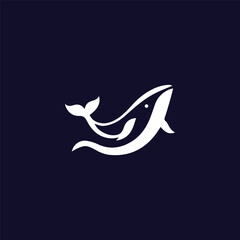 Blue Whale Vector Logo Design. Stunning, Modern & Versatile Branding Solutions