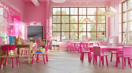  Modern school interior setup 