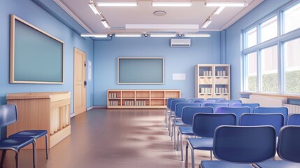  Modern school interior setup 