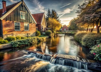 Obraz premium Sensual Landscape: Artistic Representation of Intimacy in Nature