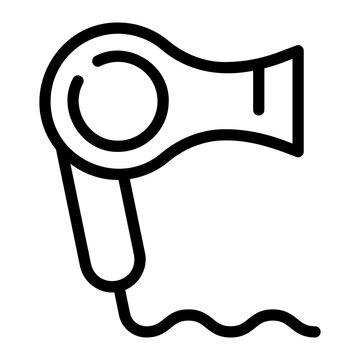recommend clip art: hair dryer line icon