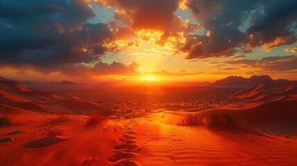 Sunrise over the Namib Desert