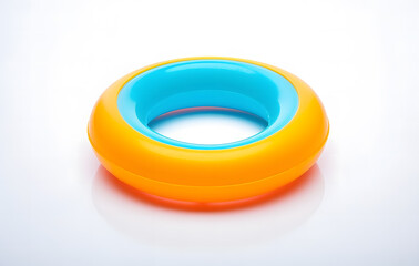 Colorful floats isolated on a background represent holiday joy in a fun 3D illustration.