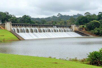 Isolated Hydroelectric Dam