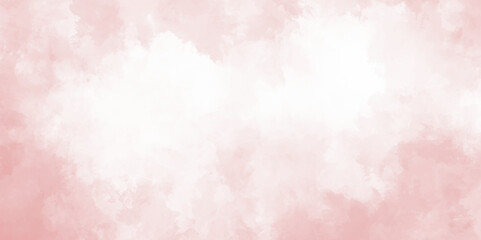 Abstract beautiful decorative and lovely soft pink grunge watercolor texture background design. watercolor smoke background texture. fantasy smooth light pink watercolor paper textured background.	