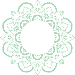 Beautiful flower art and mandala vector design