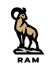 Ram logo, symbol.