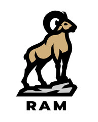 Ram logo, symbol.