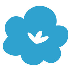 シンプルな花のイラスト