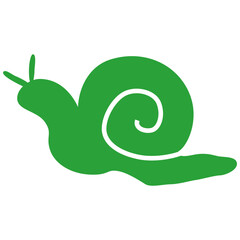 シンプルなカタツムリのイラスト