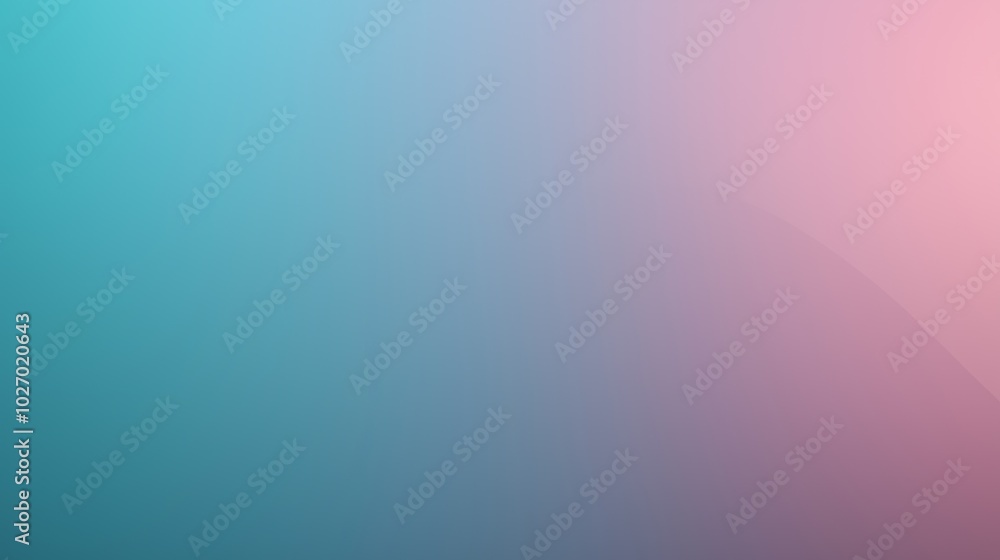 Poster smooth gradient transition from deep teal to soft pink