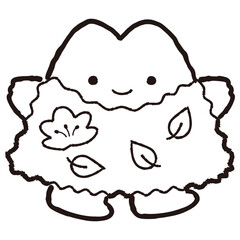 自然環境・山がモチーフのキャラクターイラスト