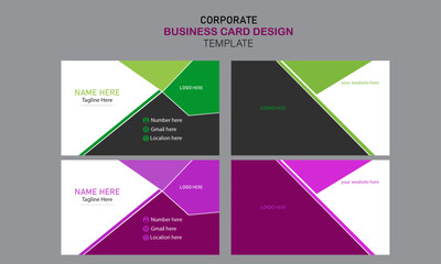 Double-sided creative business card template, 
Clean professional business card template, 
Minimal and Modern Business Card Layout, 