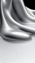 white satin fabric, satin background, liquid metal surface, black and white satin, silver background