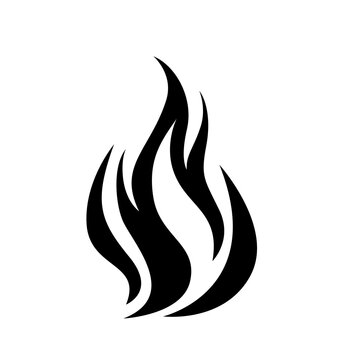 recommend clip art: bonfire icon in line style,