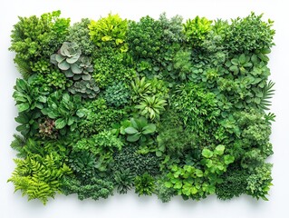 Verdant Tapestry: A Lush Living Wall of Diverse Foliage Creating an Immersive Urban Jungle Experience