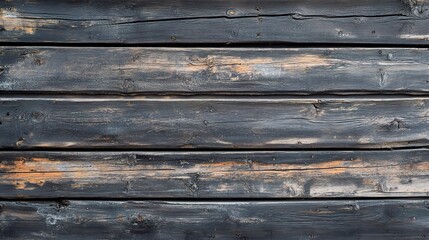 Fototapeta premium Dark Weathered Wooden Planks for Background Design