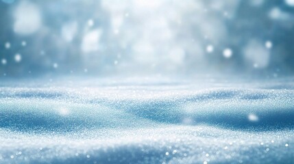 Obraz premium Soft Snow Landscape with Gentle Light Effects