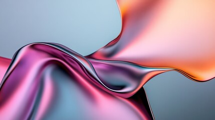Naklejka premium Abstract Fluid Color Waves in Soft Tones